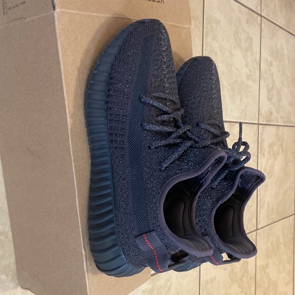 NIB yeezy boost 350 static black size 8 men’s women’s 9-  9.5